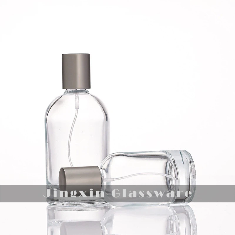 Runde Parfümflasche aus Glas
