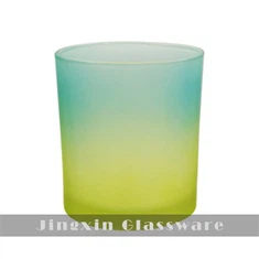 Braunes Kerzenglas aus Glas